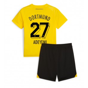 Borussia Dortmund Karim Adeyemi #27 Dětské Domácí dres komplet 2023-24 Krátký Rukáv (+ trenýrky)